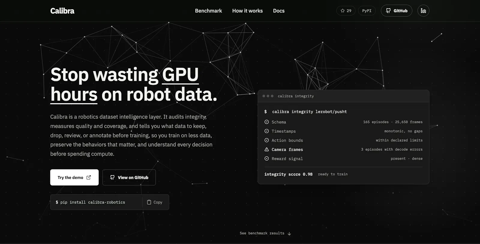 Calibra Dataset Intelligence screenshot 1