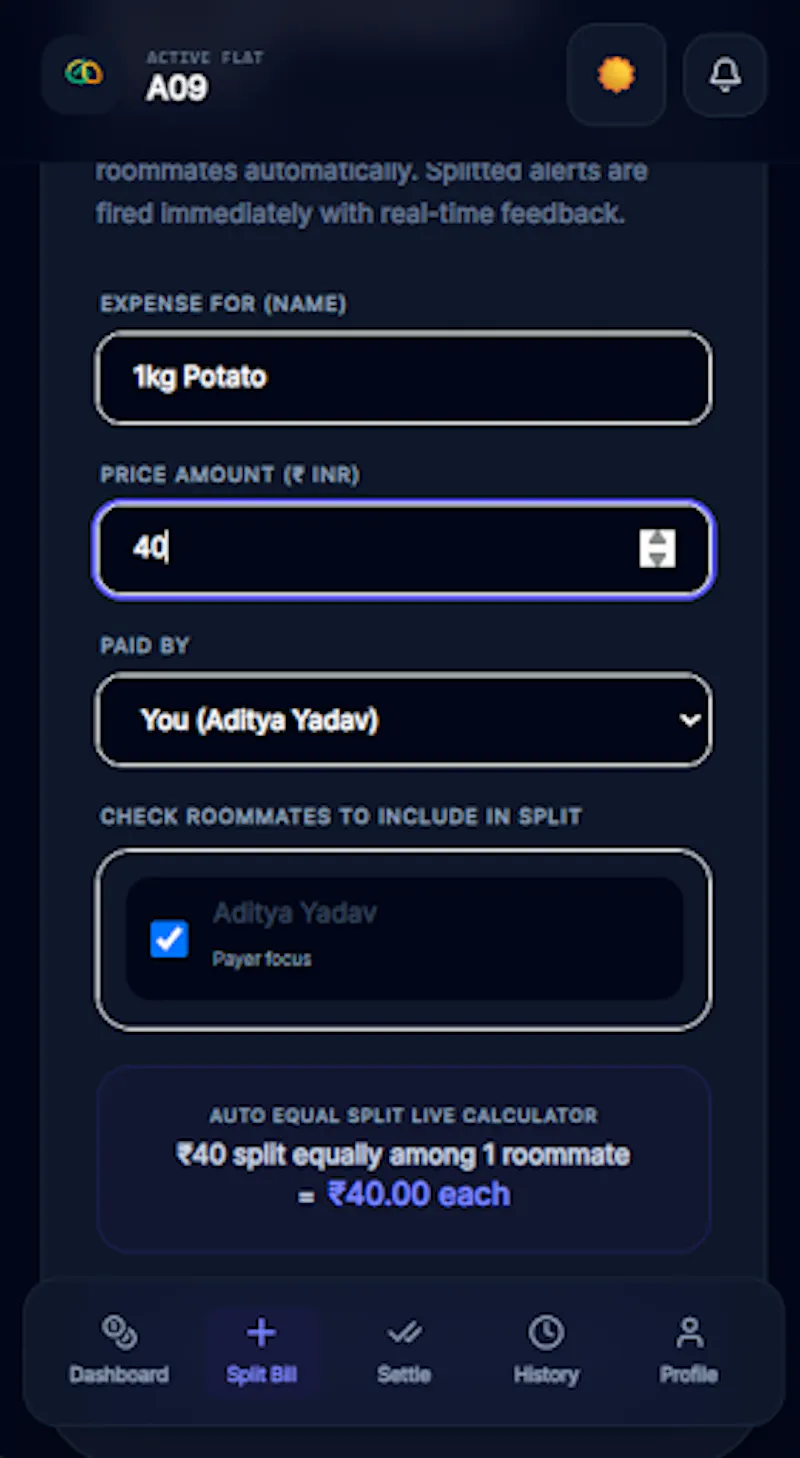 Flat Hisab: Expense Splitter screenshot 3