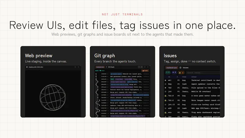 49agents IDE screenshot 3