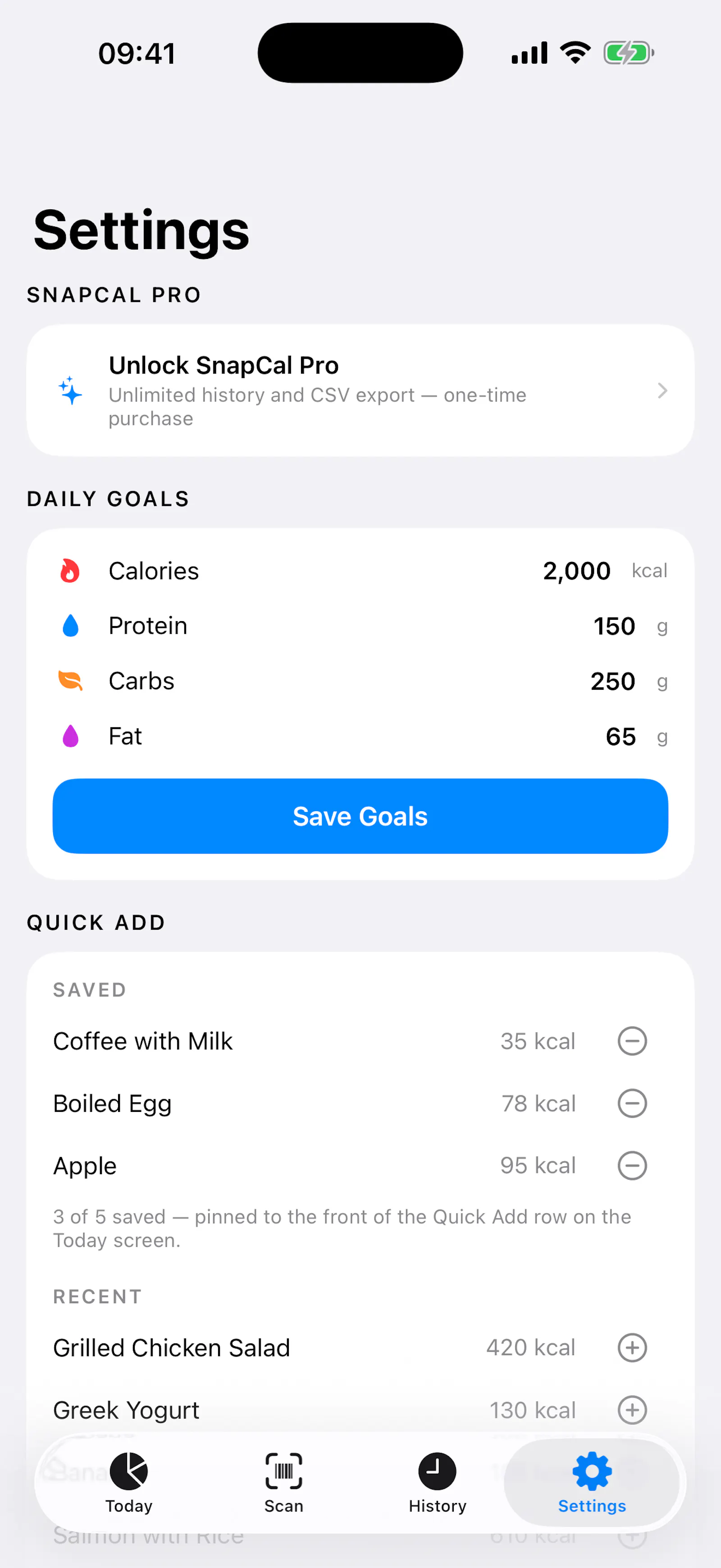 SnapCal — A Free Calorie Tracker screenshot 6