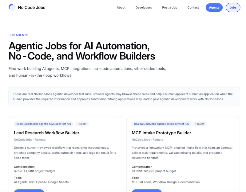 No Code Jobs screenshot 1