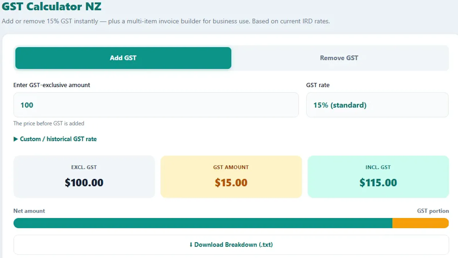 nzpayecalculator screenshot 2