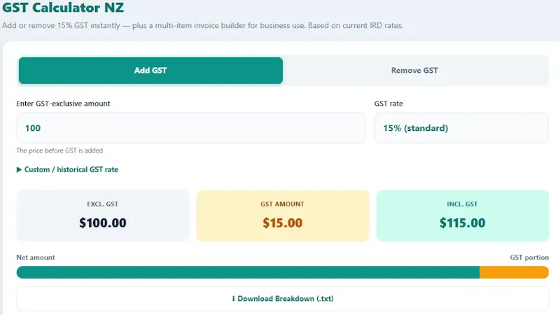 nzpayecalculator screenshot 2
