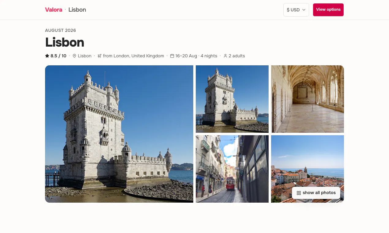 ValoraTrip gallery image