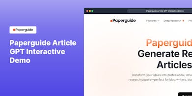 Paperguide Article GPT gallery image