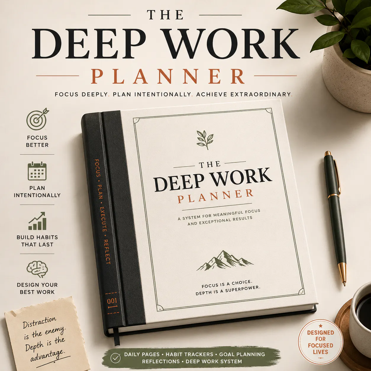 The Deep Work Planner | Stay Focused gallery image