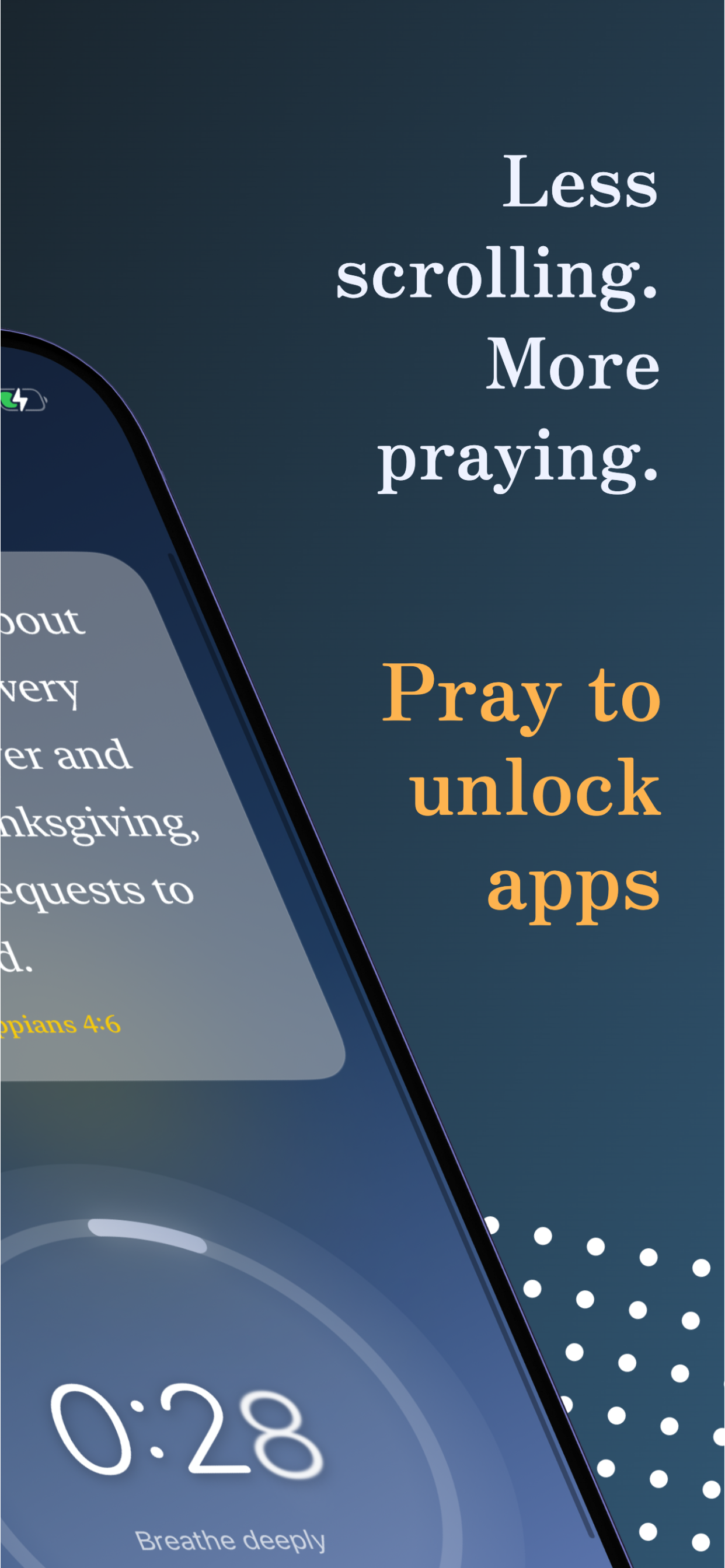 PrayFirst — Pray to Unlock Your Apps - Screenshot 2 showing product features and functionality
