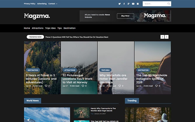 Magzma – Free WordPress Magazine Theme gallery image
