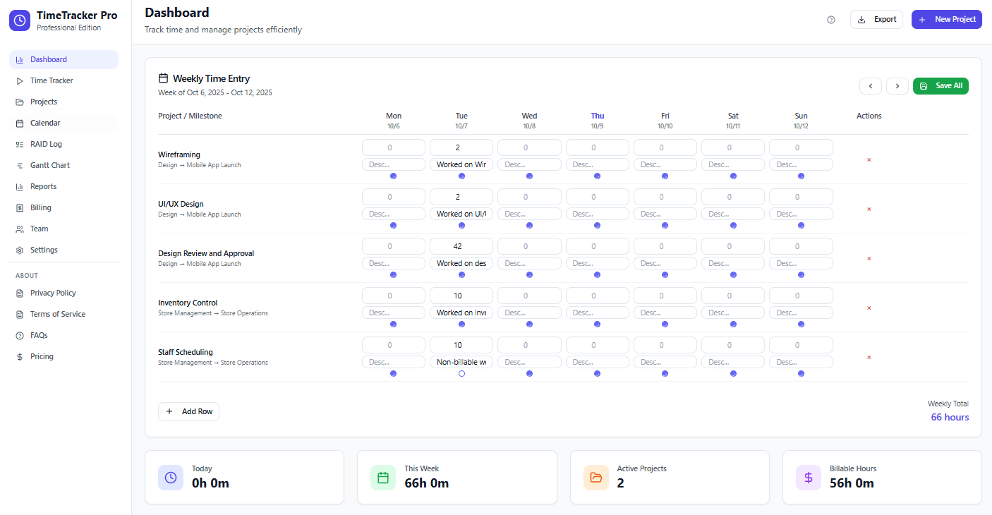 TimeTracker Pro gallery image