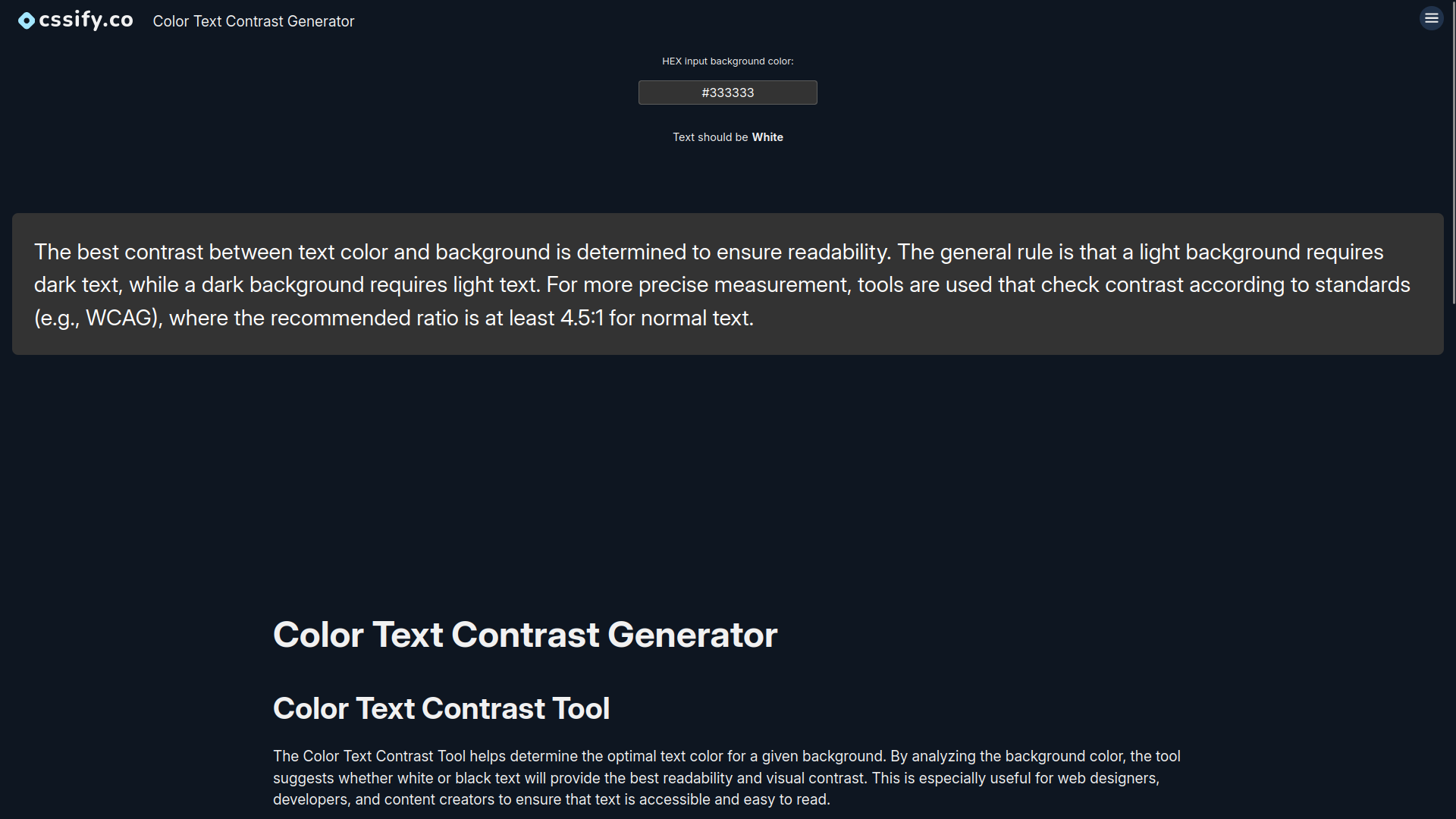 Free CSS Tools | CSSify.co gallery image