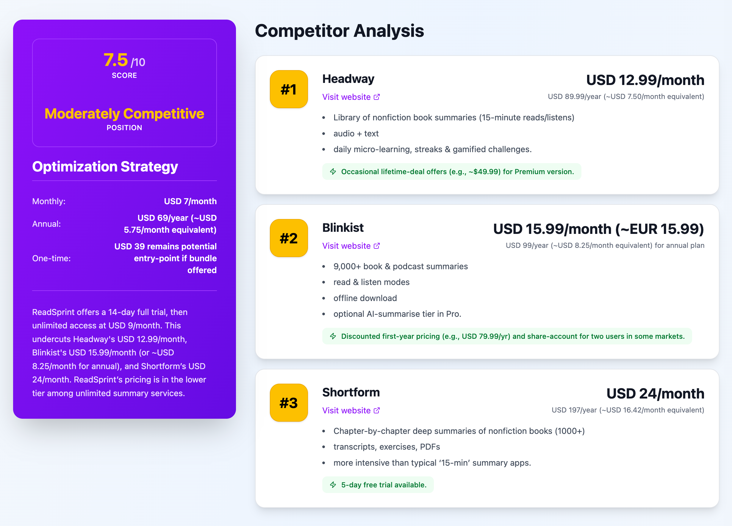 PerfectPrice - Screenshot 3 showing product features and functionality