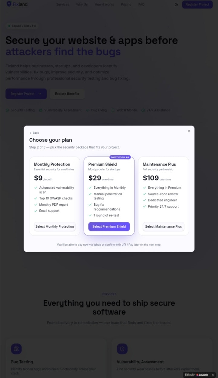Fixland — Secure, Test & Fix Your Apps gallery image