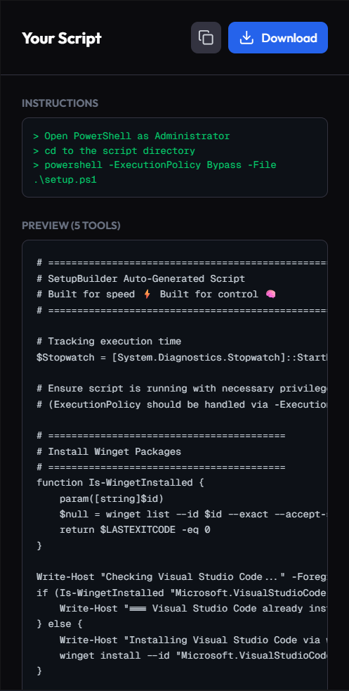 SetupBuilder gallery image