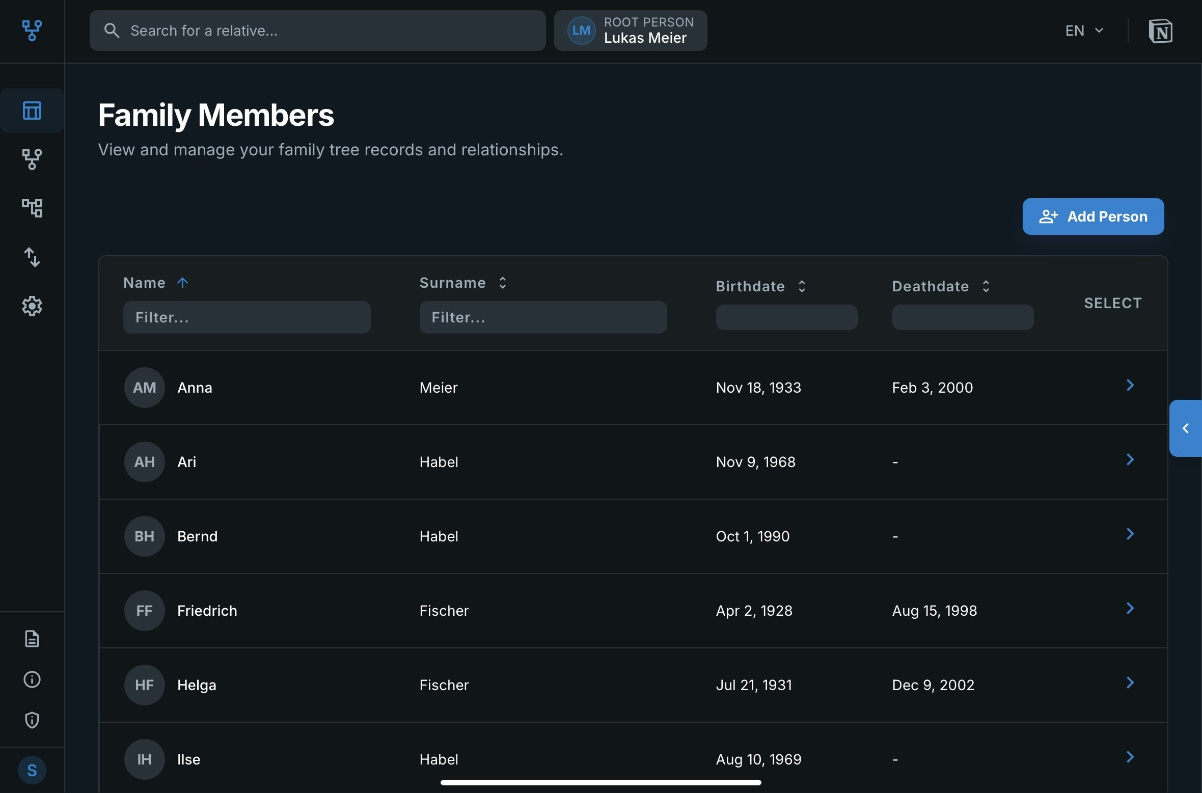 famstory - Screenshot 4 showing product features and functionality