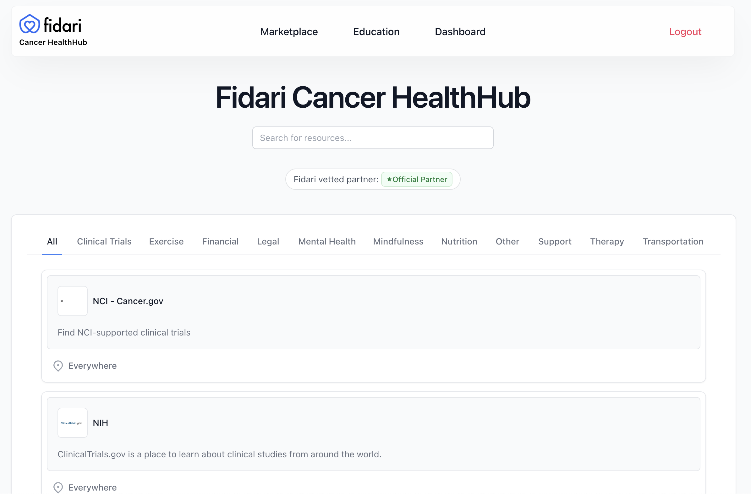 Fidari Cancer HealthHub - Navigeer kanker met duidelijkheid en gepersonaliseerde aanbevelingen media 2