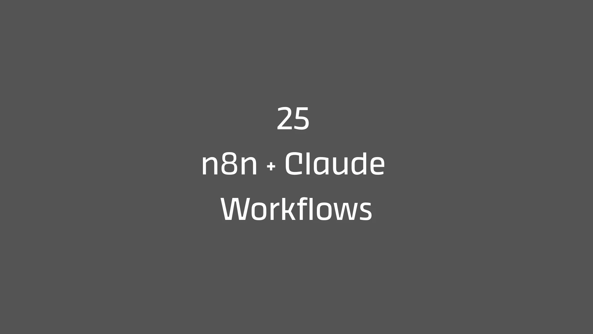 25 n8n workflows powered by Claude AI logo