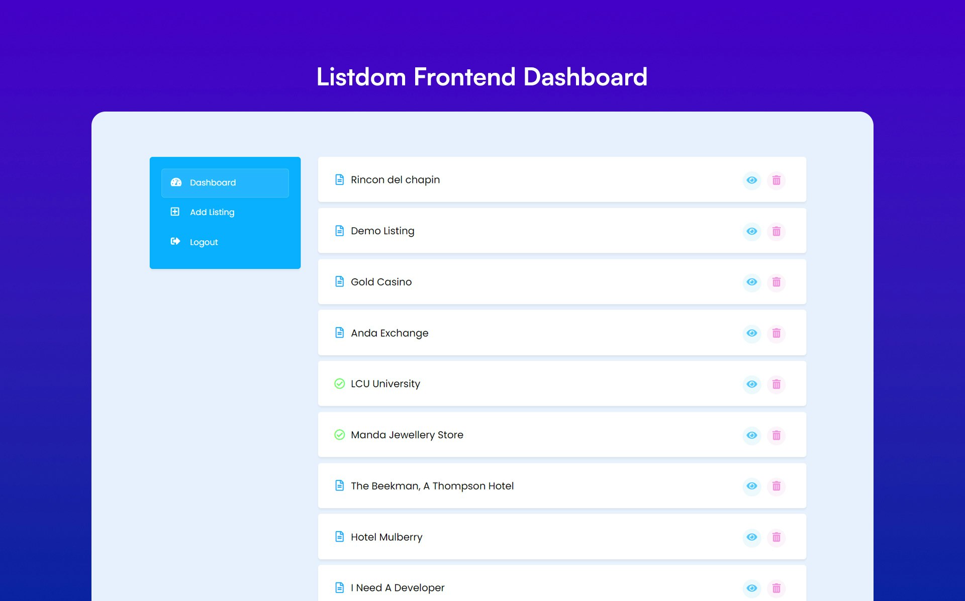 Listdom gallery image