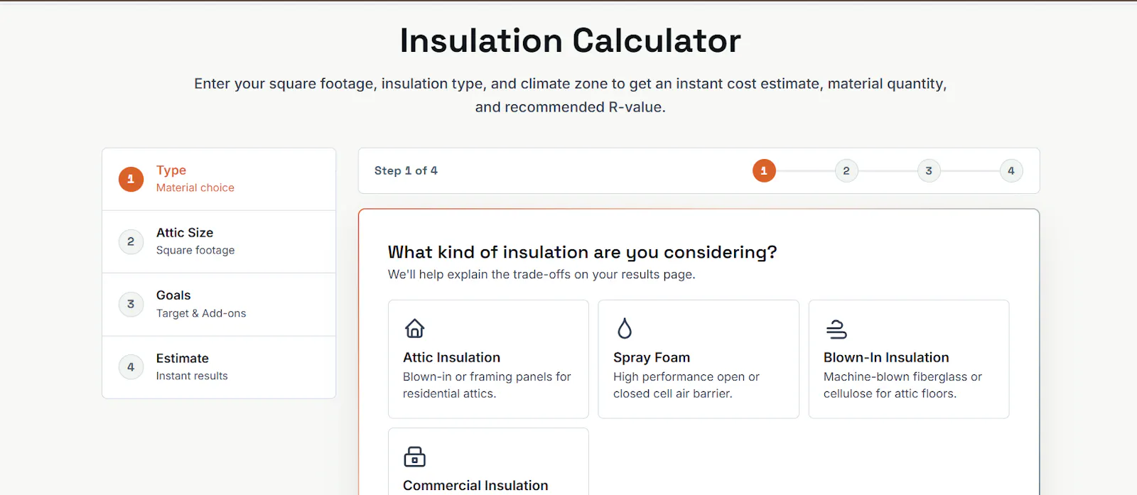 Insulation Cost Advisor screenshot 1