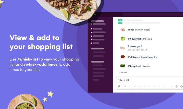 Whisk on Slack gallery image