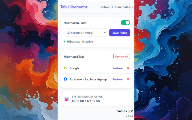 Media Tab Hibernator - Penyemak imbas Reclaim: Tab Hibernator Unleashes Prestasi Puncak 1