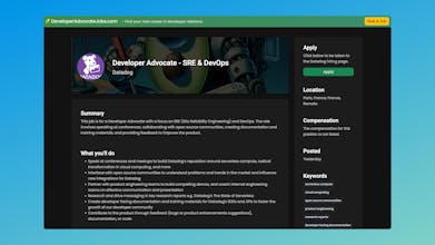 DeveloperAdvocateJobs.com gallery image