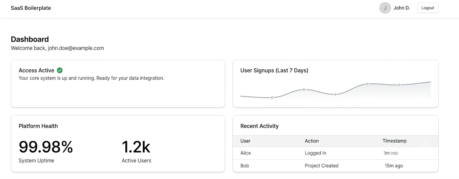 Stripe-Free Next.js Starter screenshot 2