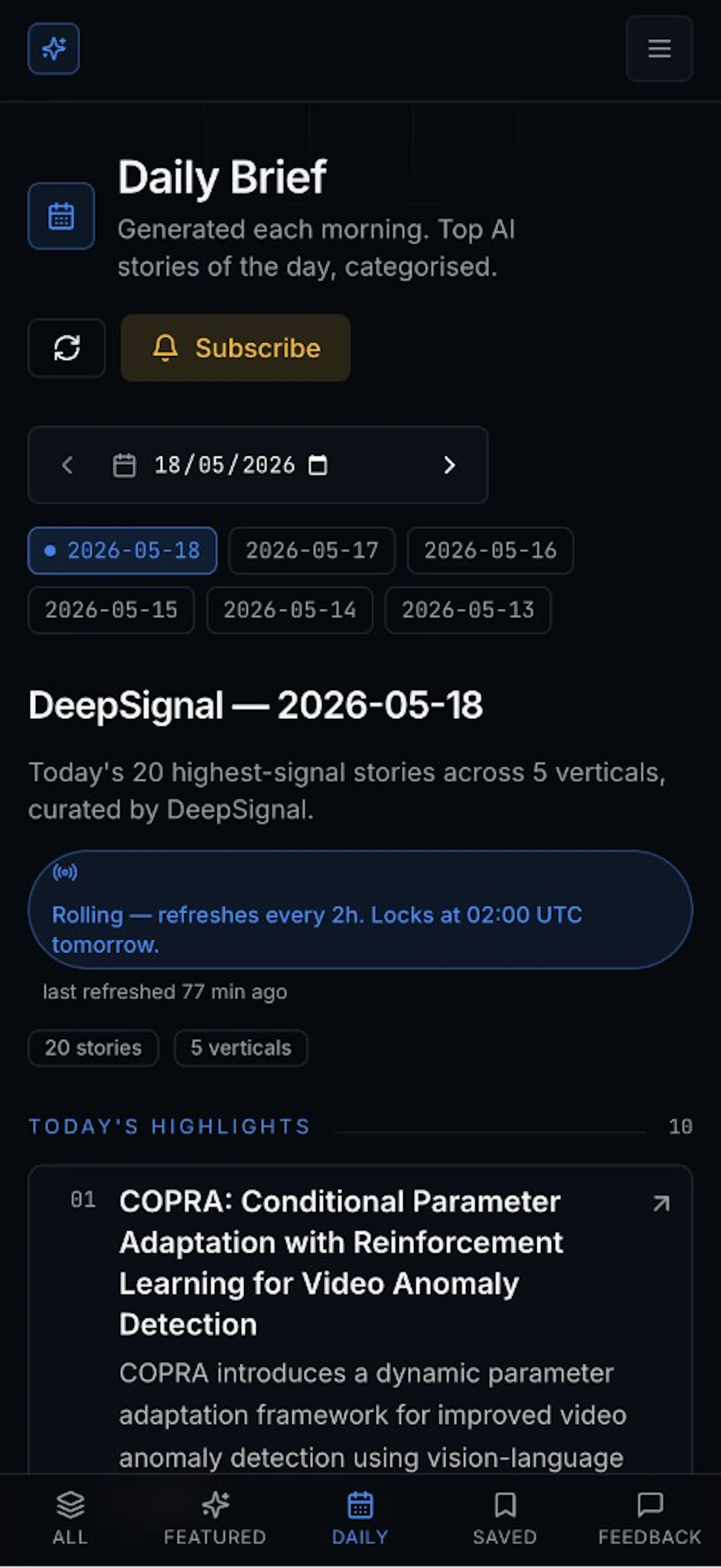 DeepSignal screenshot 2