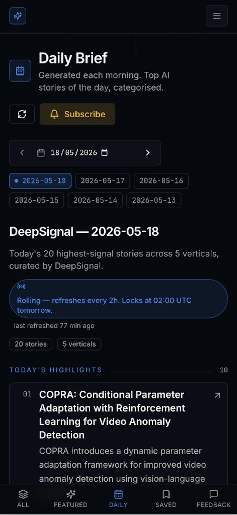 DeepSignal screenshot 2