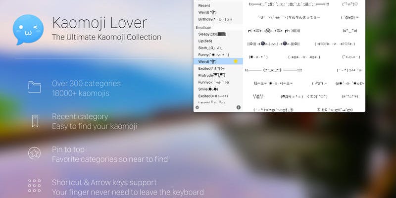 Kaomoji Lover for Mac media 1