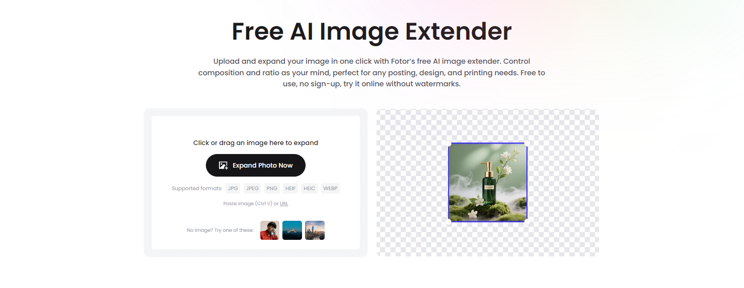 Fotor AI Image Extender gallery image