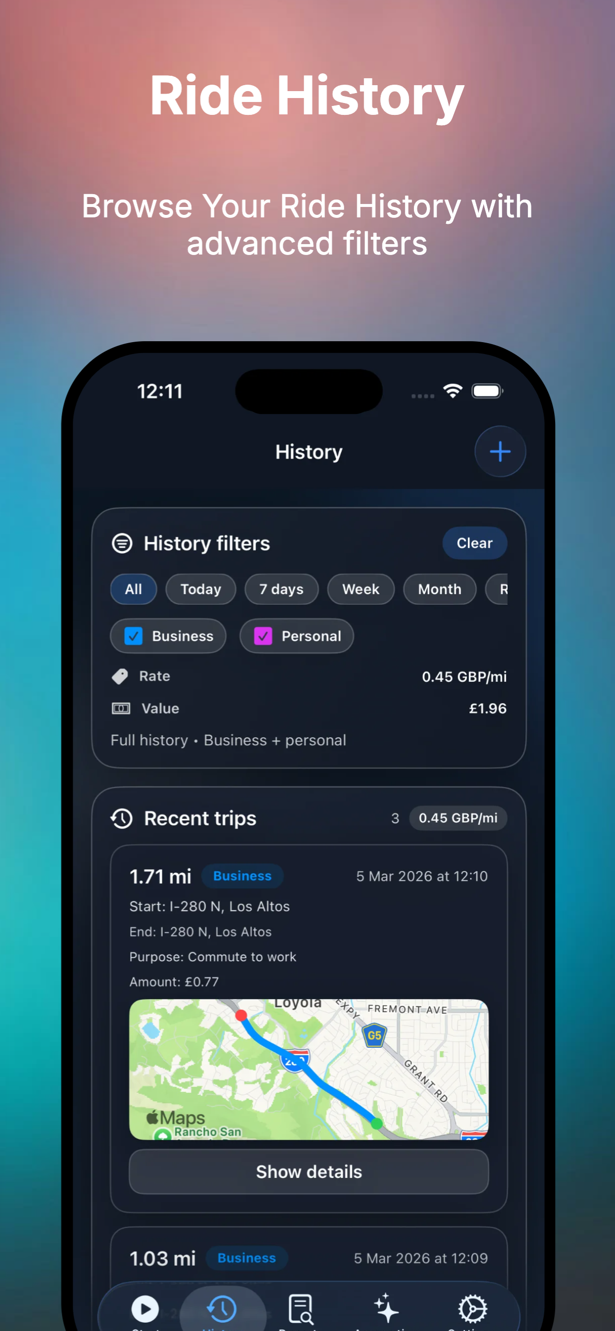 ExpenseTrail: Mileage Tracker - Screenshot 5 showing product features and functionality