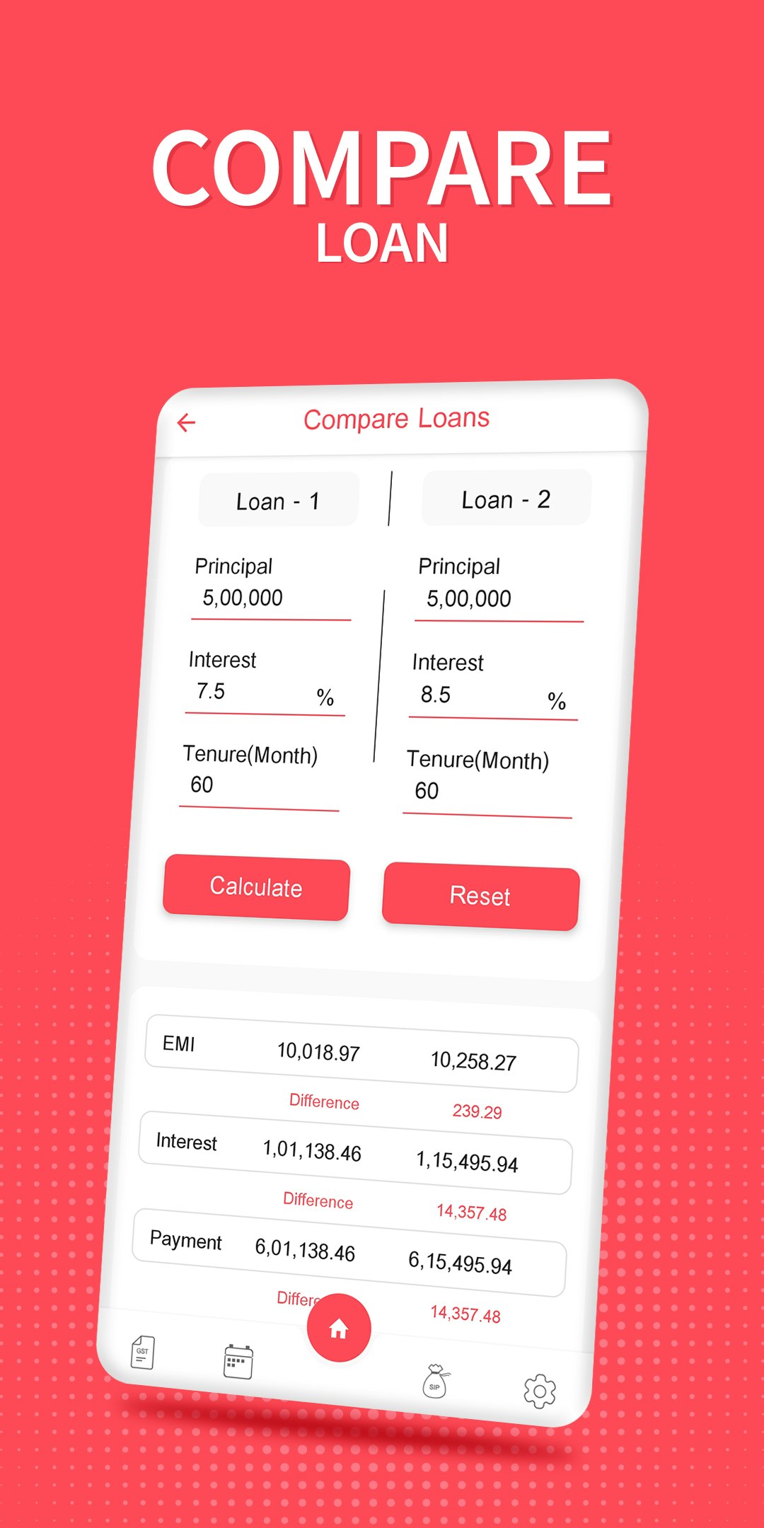 EMI Calculator - GST, SIP, Age gallery image