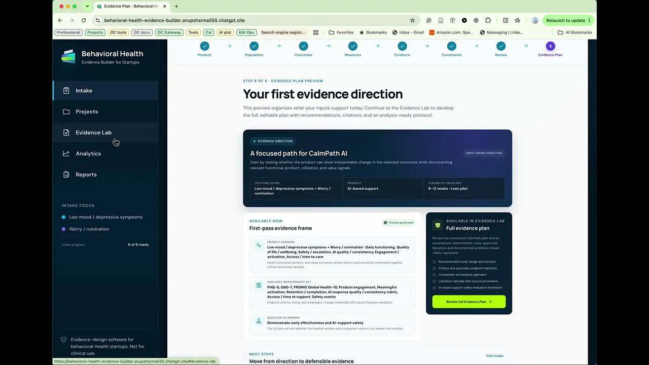 Behavioral Health Evidence Builder  gallery image