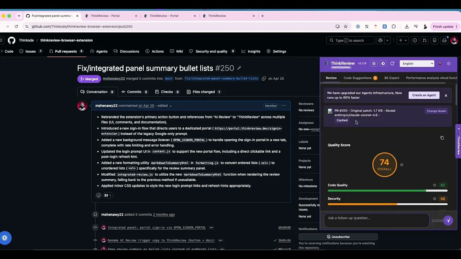 ThinkReview screenshot 1 (video preview)