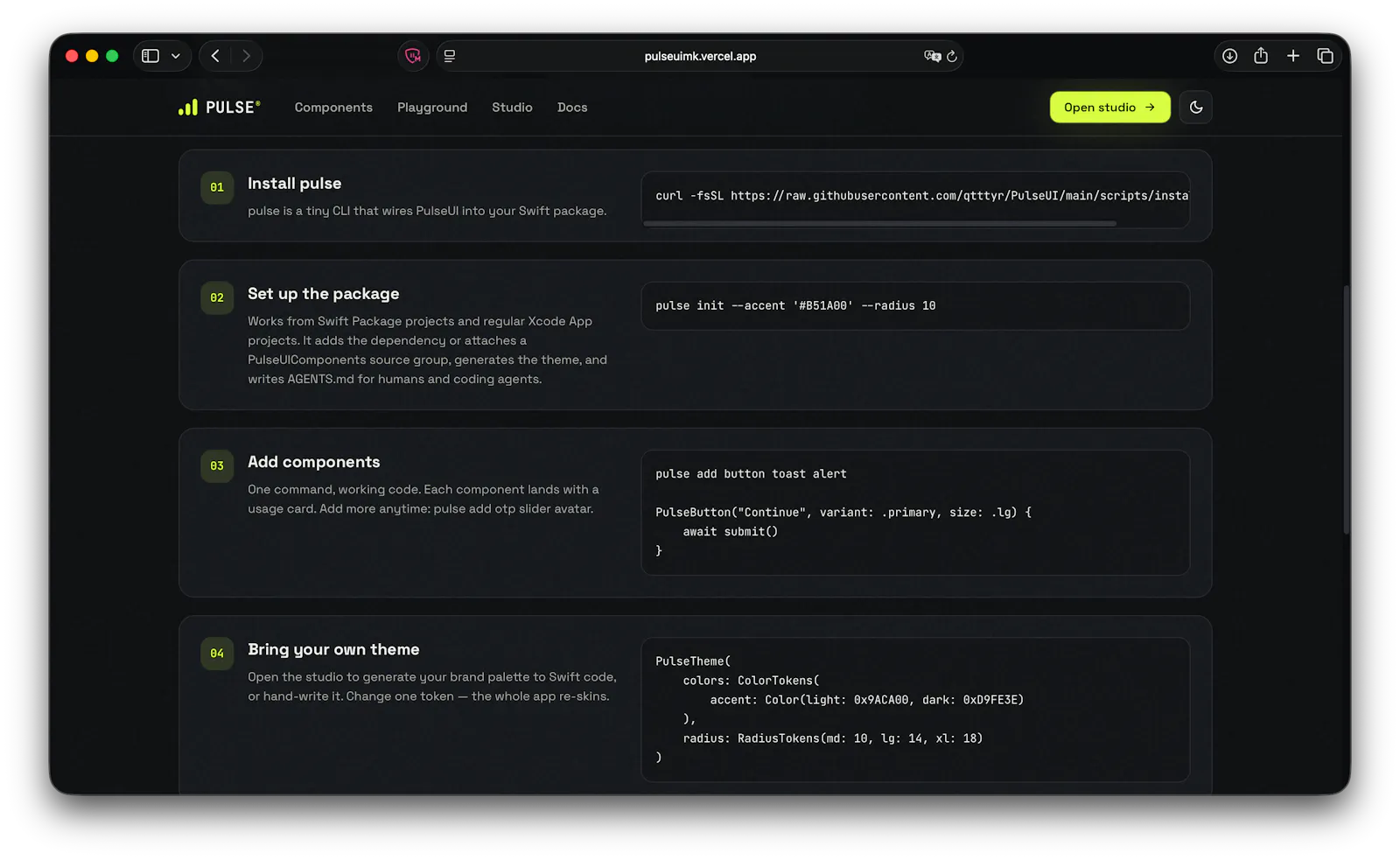 PULSE — premium SwiftUI components screenshot 8