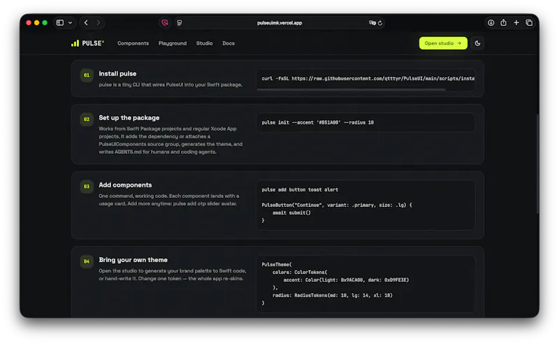 PULSE — premium SwiftUI components screenshot 8