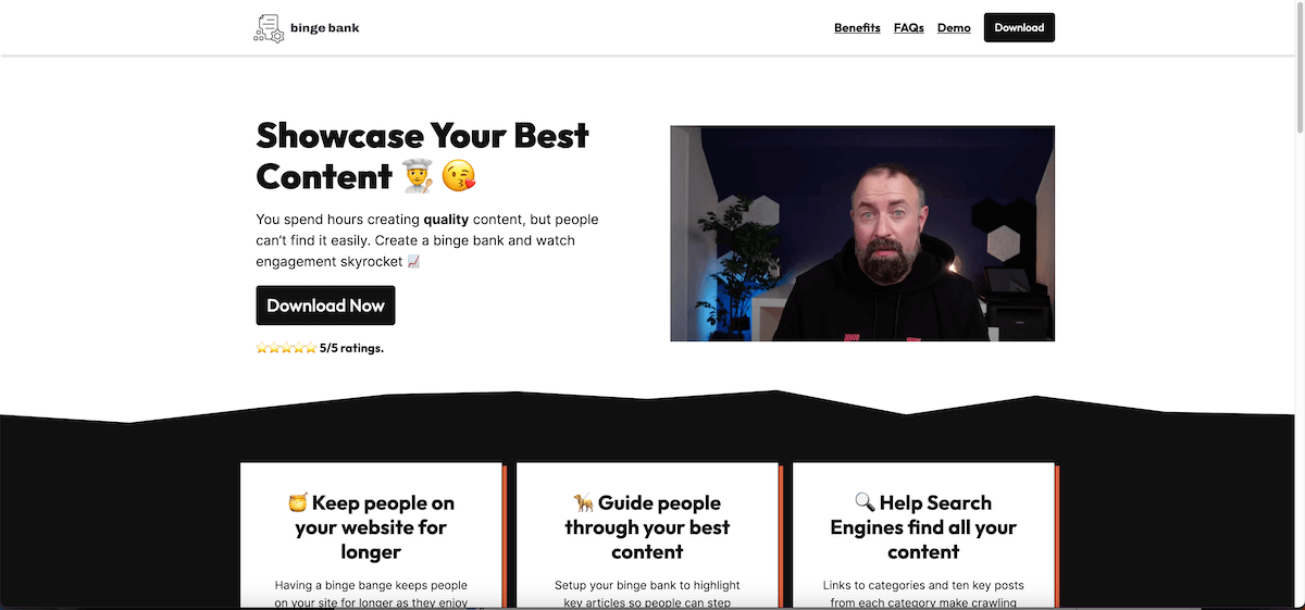Binge Bank WordPress Plugin Medien 2