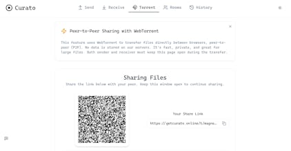 Curato – Share via Link, Code, Torrent gallery image