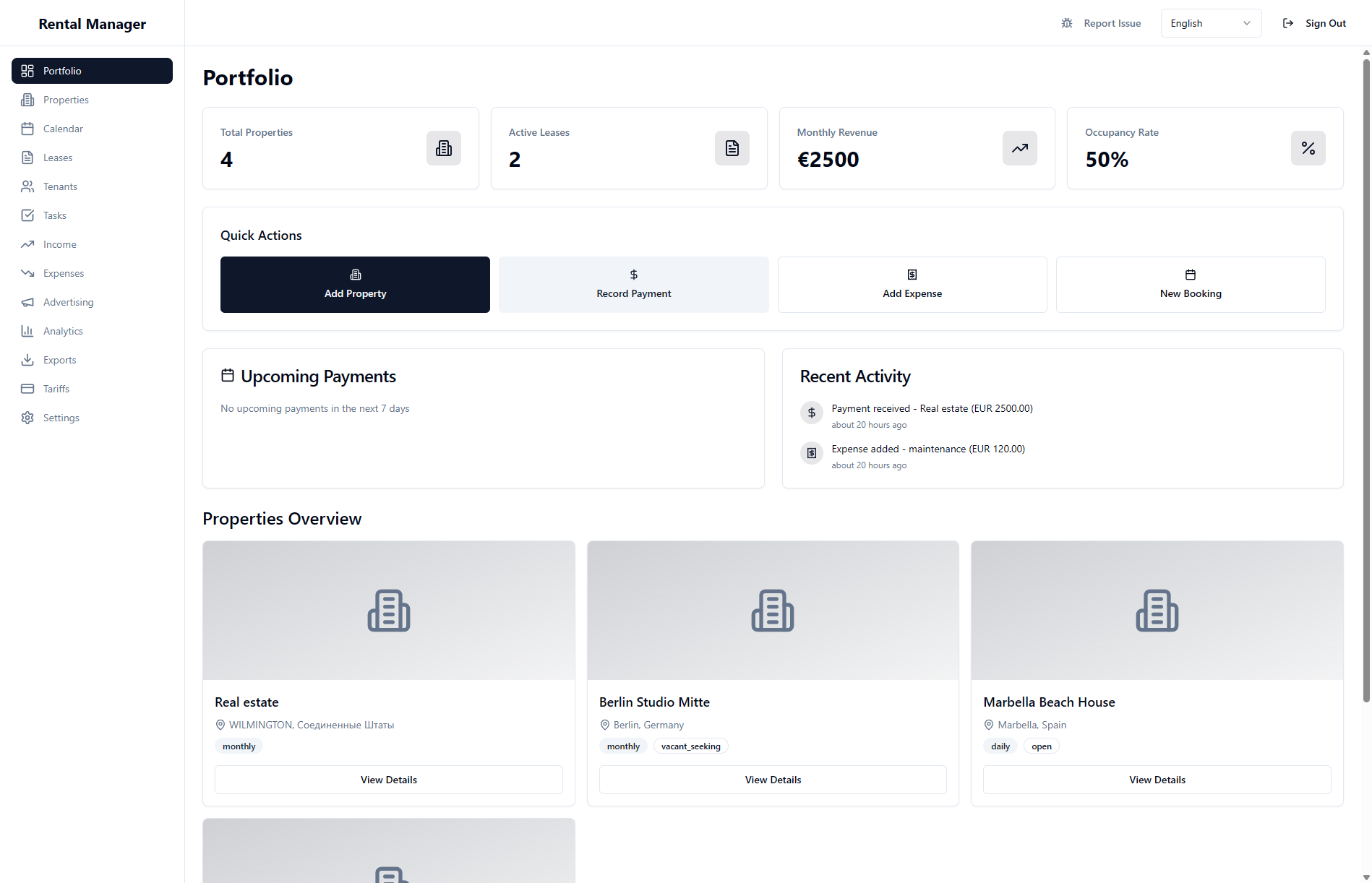 Rental Manager gallery image