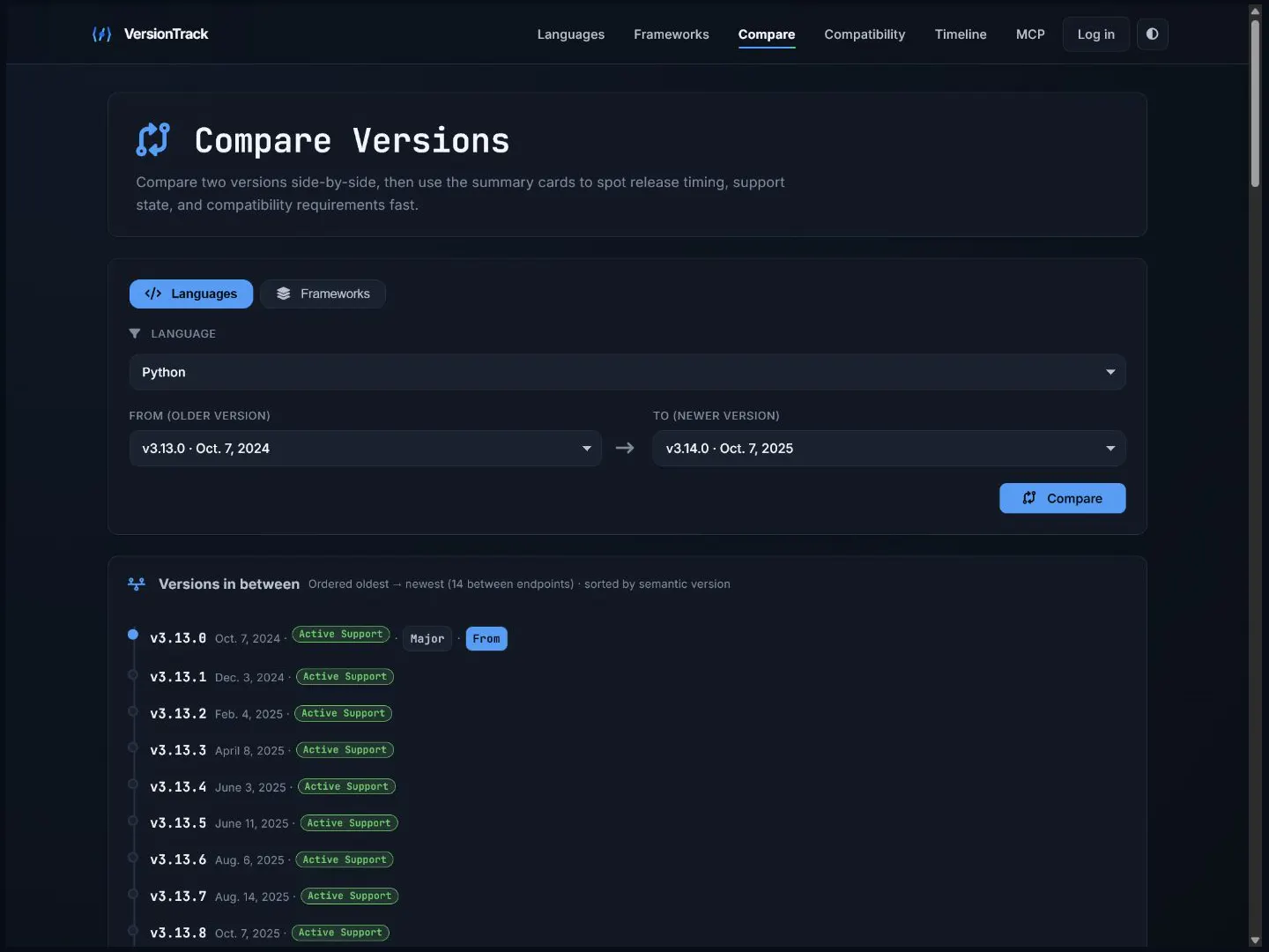 VersionTrack · Updates Radar gallery image