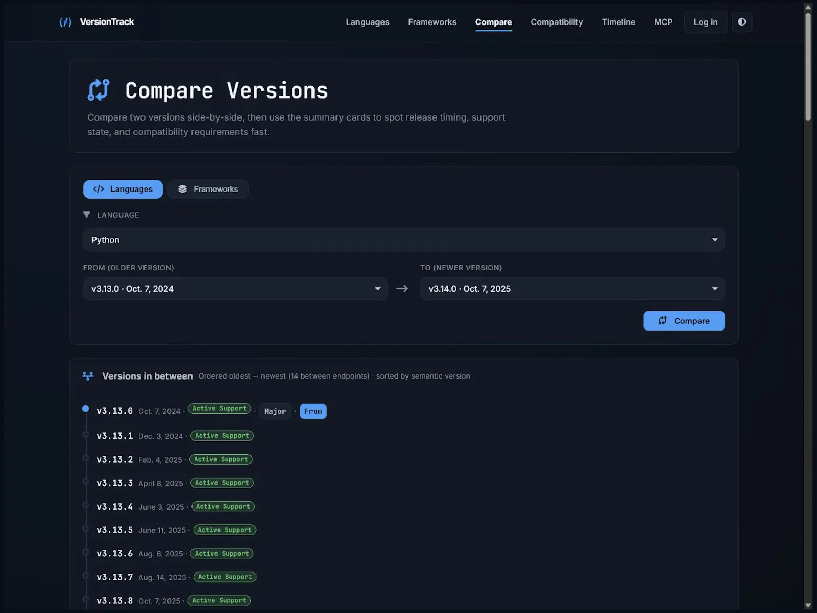 VersionTrack · Updates Radar screenshot 5