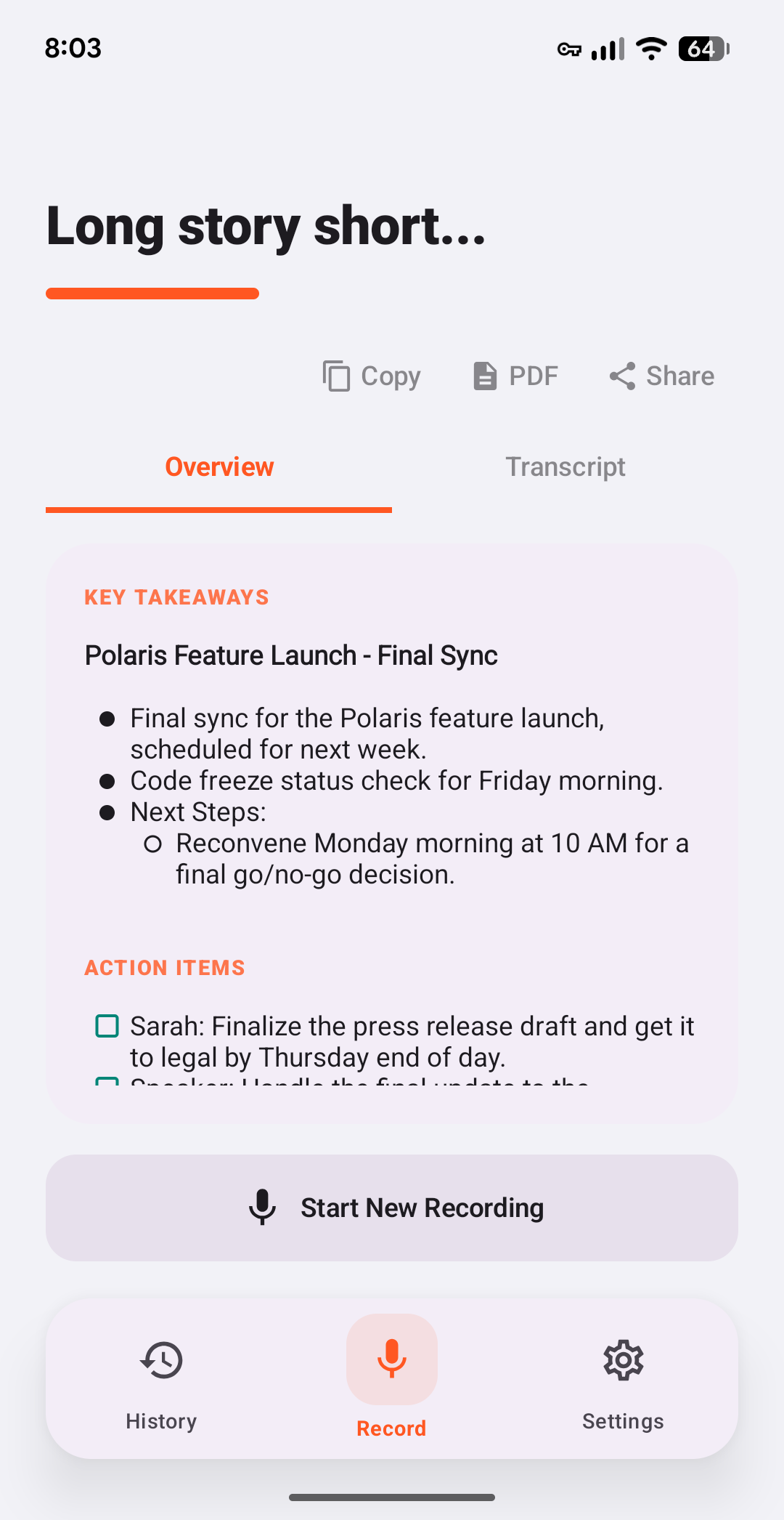 AI Notetaker: Long Story Short gallery image