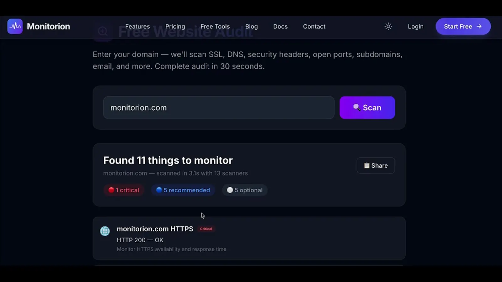 Monitorion screenshot 1 (video preview)