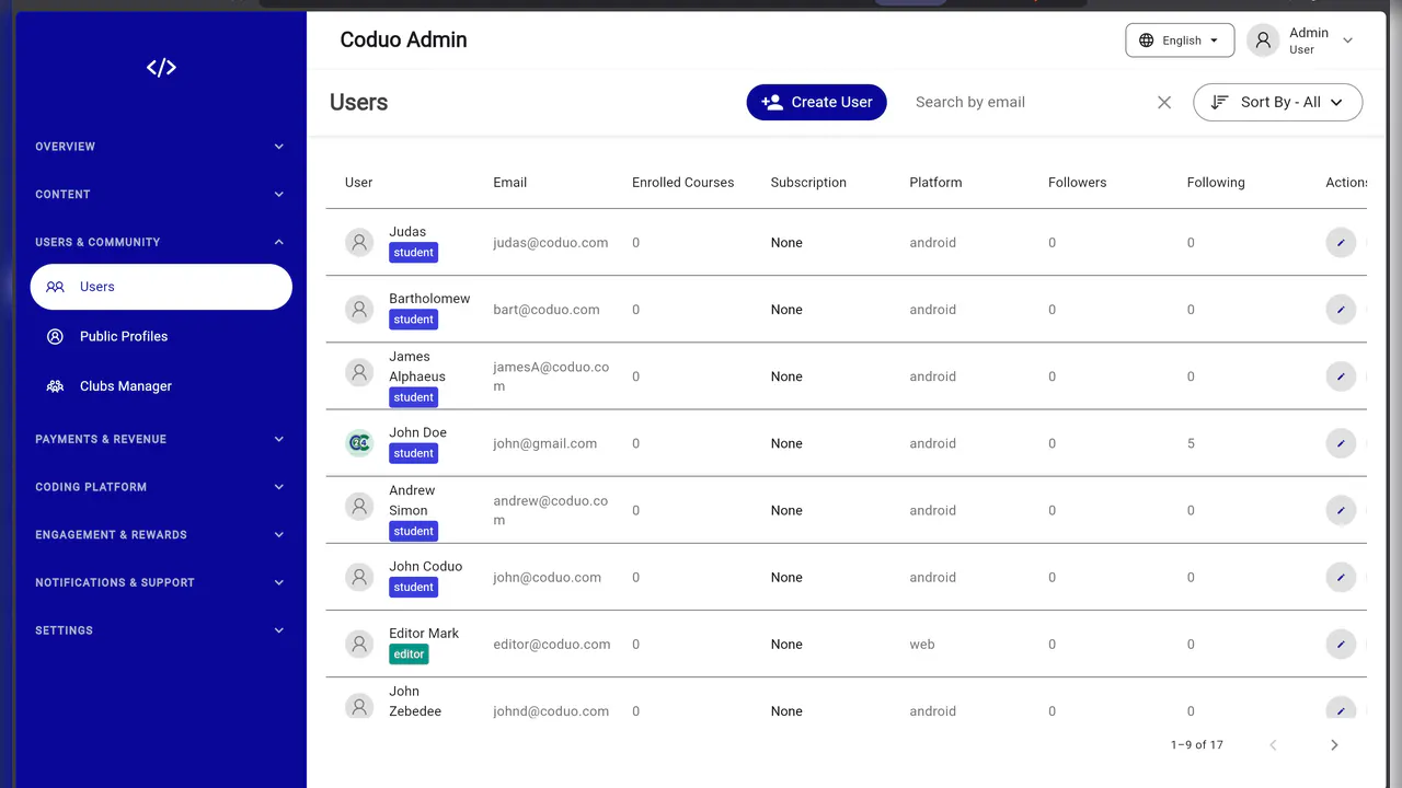 Coduo - Coding Education Mobile Platform gallery image