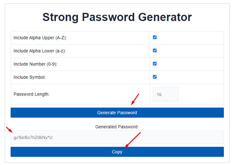 Strong Password Generator gallery image