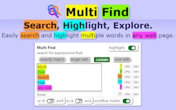 Multi Find: Search, Highlight, Explore media 2
