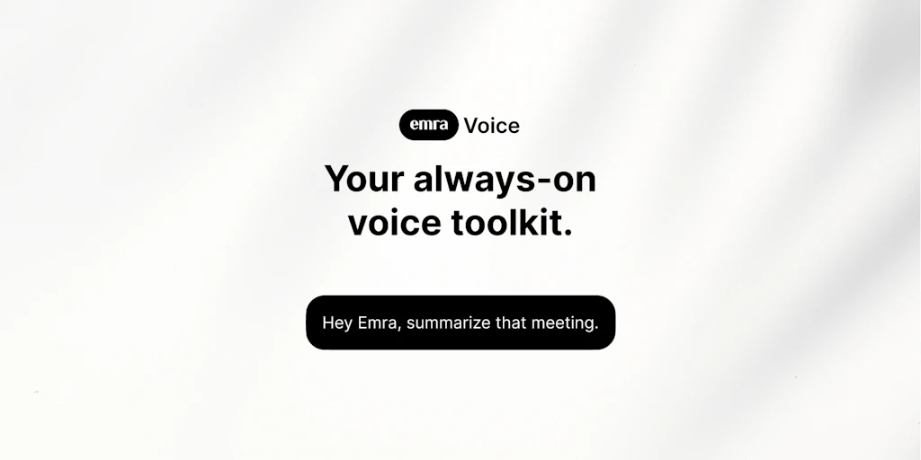 Emra:用於語音輸入的即時轉錄與 PTT 功能