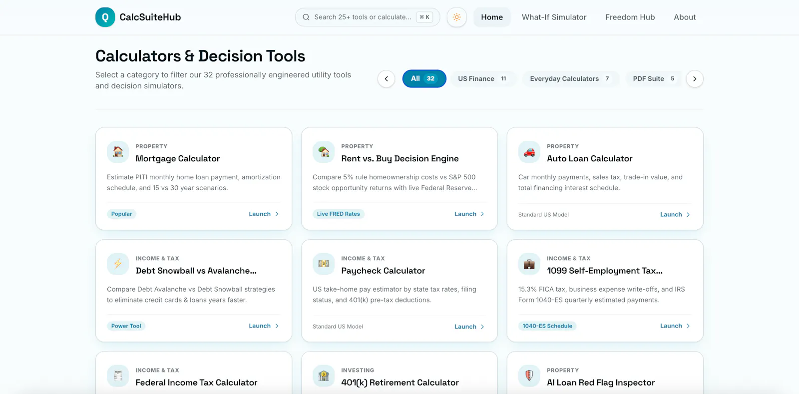 CalcSuiteHub screenshot 2