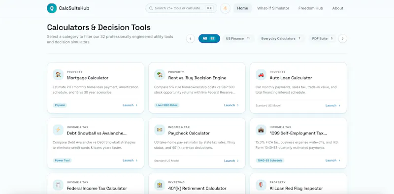 CalcSuiteHub screenshot 2