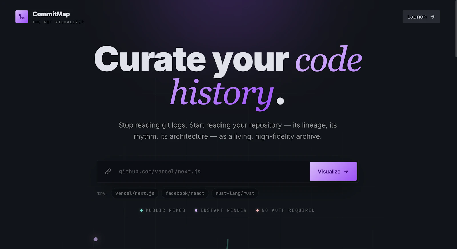 CommitMap screenshot 1